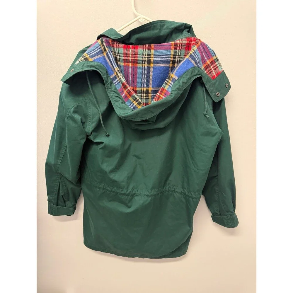 Vintage Eddie Bauer flannel lined winter coat